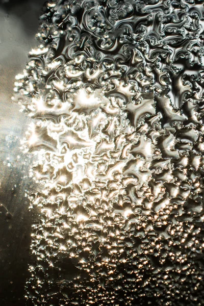 特写镜头下的水滴覆盖的背景 — 图库照片