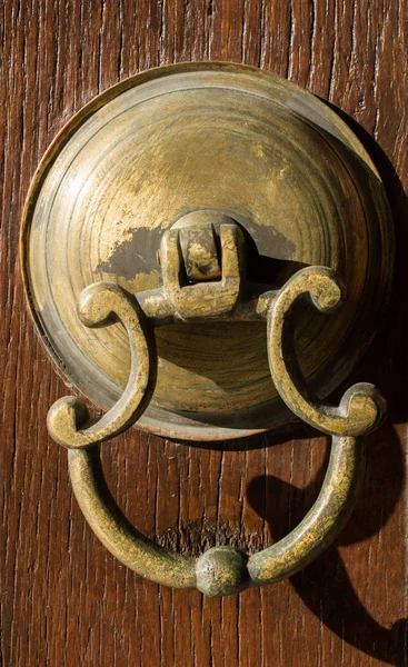 Stara Ręczna Klamka Drzwi Metalu — Zdjęcie stockowe