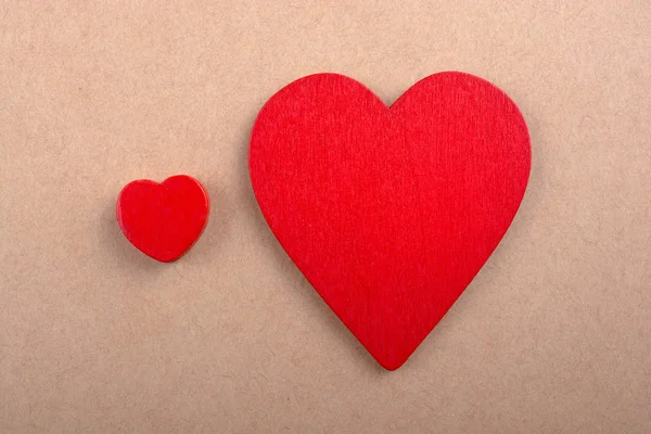 Rote Farbe Herzförmiges Objekt Der Ansicht — Stockfoto