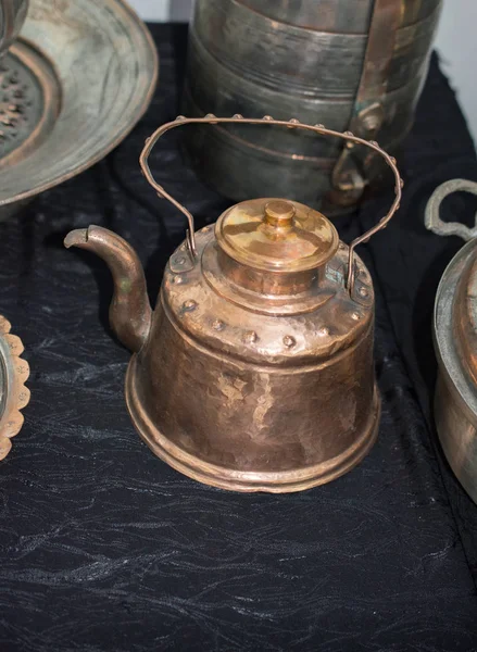 Turkish Tea Pot Made Traditional Style — Stock Photo, Image