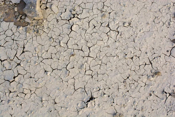 Kahverengi renk kuru çamurlu toprak bir arka plan doku olarak kırık.