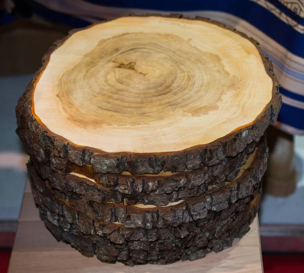 small piece of cut wood logs used for  wood texture background