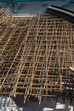 Demir çubuklar inşaat için beton çubukları güçlendirir