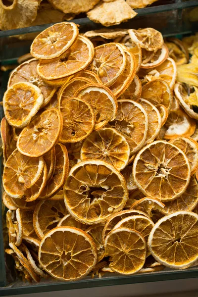 Frutas Secas Naturais Vendem Mercado — Fotografia de Stock
