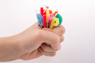 El ele tutuşma mektupları çubuklardaki mumlardan yapılmış.