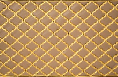 Tahtada geometrik desenli Osmanlı Türk sanatı