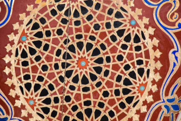Yüzeylerinde Geometrik Desenler Olan Osmanlı Türk Sanatı — Stok fotoğraf