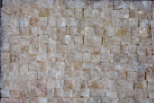 Pared Piedra Cúbica Decorativa Como Textura Fondo — Foto de Stock