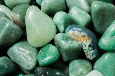 aventurine gem stone as natural mineral rock specimen clipart