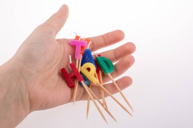 El ele tutuşma mektupları çubuklardaki mumlardan yapılmış.