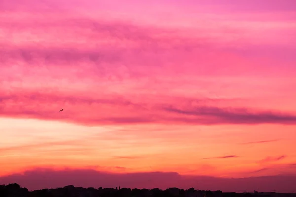 Hermoso Cielo Colorido Con Nubes Día — Foto de Stock