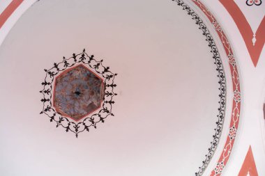 İstanbul, Türkiye 'de Osmanlı mimarisinde kubbenin iç görünümü