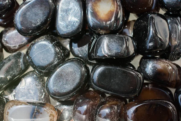 Agat Ädelsten Som Naturligt Mineral Rock Preparatet — Stockfoto