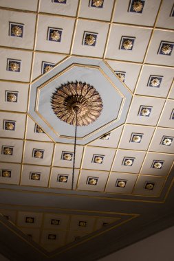 Tahtada geometrik desenli Osmanlı Türk sanatı