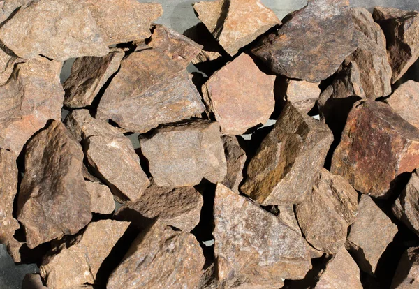Brons Ädelsten Som Naturligt Mineralbergartsprov — Stockfoto