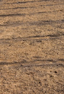 İlkbaharda tarlaya sürülmüş ve izleri var.