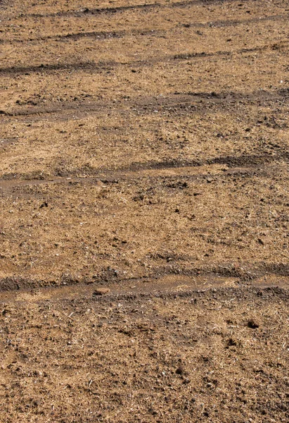 İlkbaharda tarlaya sürülmüş ve izleri var.