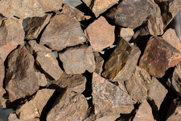 Brons Ädelsten Som Naturligt Mineralbergartsprov — Stockfoto