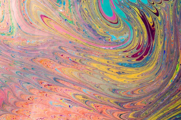 Παραδοσιακά Marbling Μοτίβα Τέχνης Πολύχρωμο Αφηρημένο Φόντο — Φωτογραφία Αρχείου