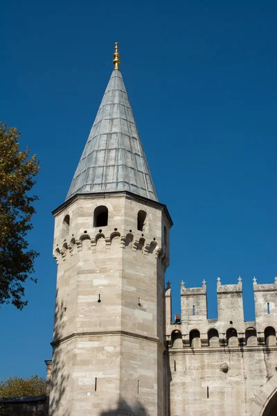 Piękny Przykład Tureckich Arcydzieł Architektury Wieży Otomana — Zdjęcie stockowe