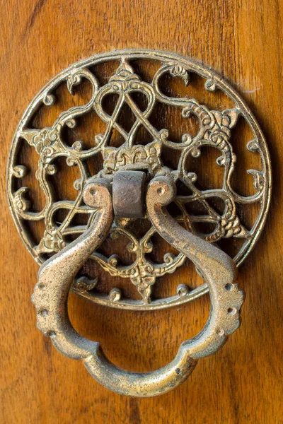 Stara Ręczna Klamka Drzwi Metalu — Zdjęcie stockowe