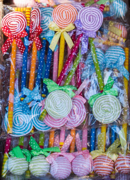 Délicieux Tourbillon Coloré Bonbons Bonbons Pour Les Enfants — Photo