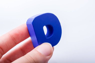 Mektup küp ağaçtan alfabesinin D