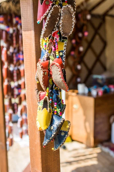 Set Traditioneller Handgefertigter Jemenitischer Schuhe — Stockfoto
