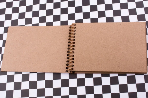 Spiral Notebook Black White Background — Stock Photo, Image