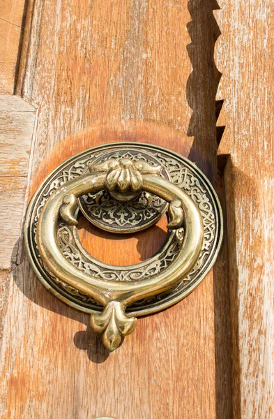 Old Handmade Ottoman Door Handle Made Metal — Stock Photo, Image