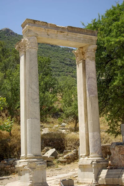 Hadrianusok Kapuja Efézusban Törökország — Stock Fotó