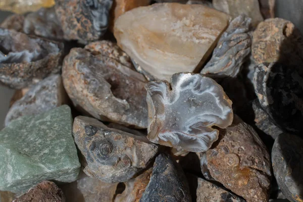 Pedras Preciosas Minerais Naturais Certo Tipo Tendo Vista — Fotografia de Stock
