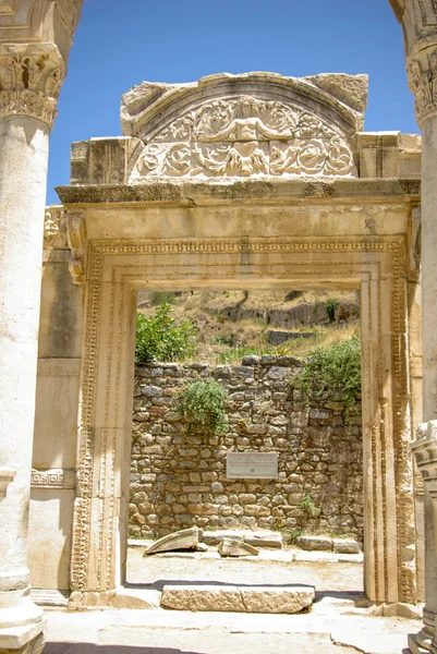 Hadrianus Temploma Epheszosz Törökország — Stock Fotó