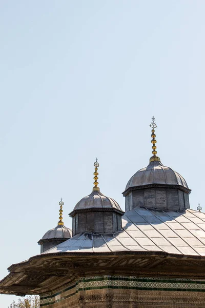 Veduta Esterna Della Cupola Nell Architettura Ottomana Istanbul Turchia — Foto Stock
