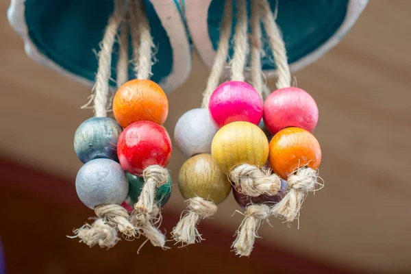 Bunte Perlen Verschiedenen Farben — Stockfoto