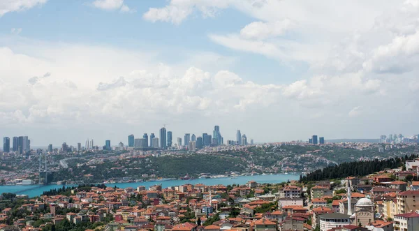 Istanbul Boğaz Manzaralı Iki Kıta — Stok fotoğraf