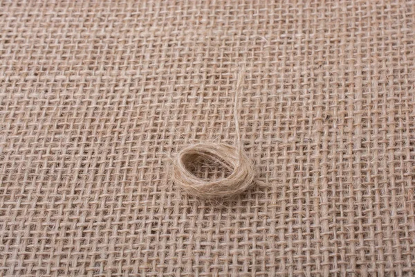 Roll Brown Color Linen String Paper Background — Stock Photo, Image