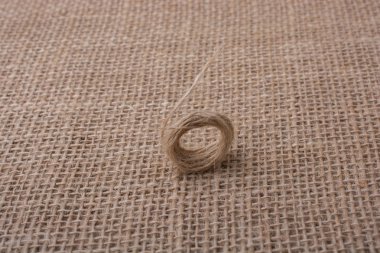 Kahverengi renkli keten iplik kağıdı arkaplanı