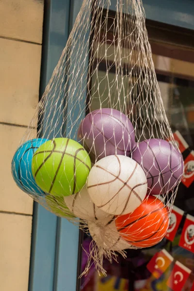 Гумова Кулька Різного Кольору Фон — стокове фото