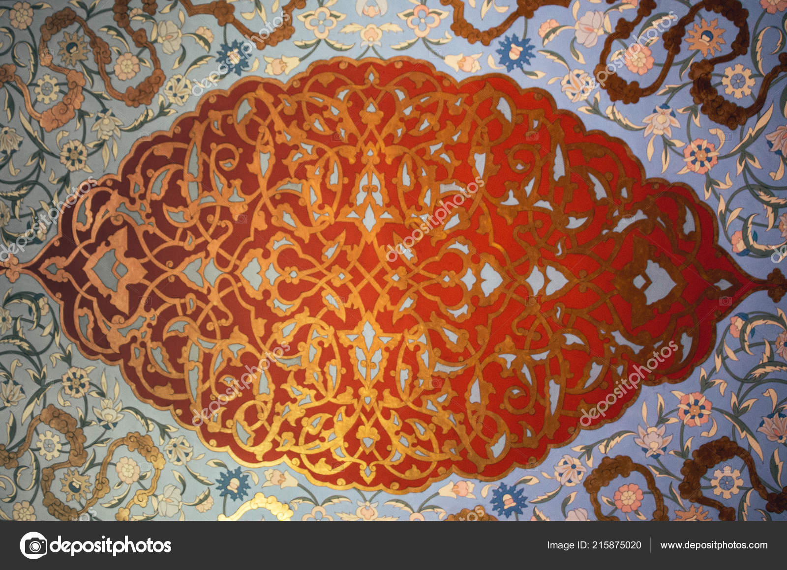 Ejemplo Patron Arte Floral Epoca Otomana Foto De Stock
