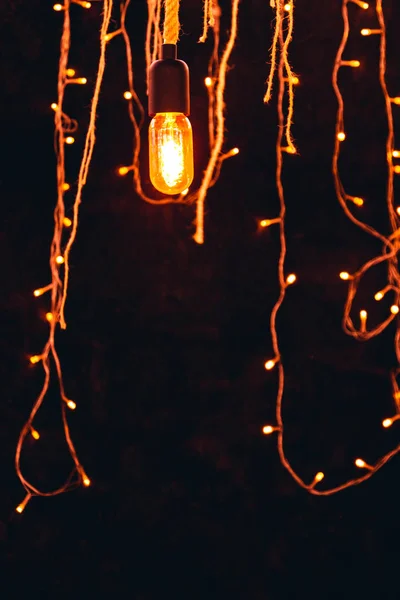 Рождественские Огни Праздничные Огни Определенного Типа — стоковое фото