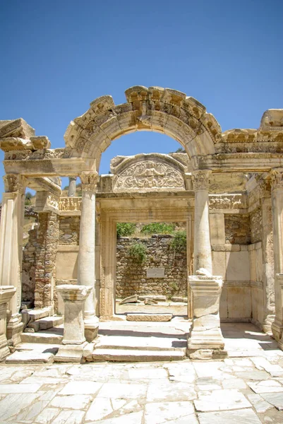 Tempel Hadrian Efesos Turkiet — Stockfoto