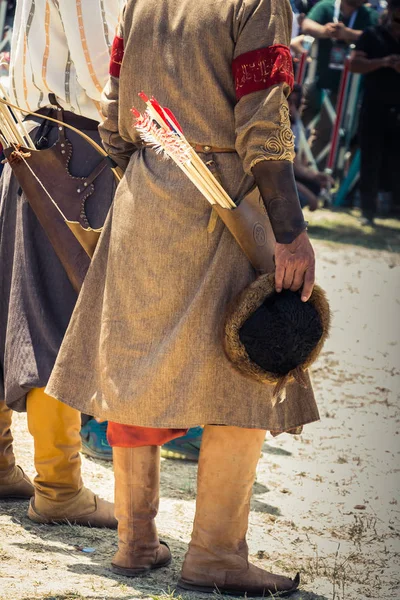Homem Turco Exemplos Roupas Étnicas Cavaleiro — Fotografia de Stock