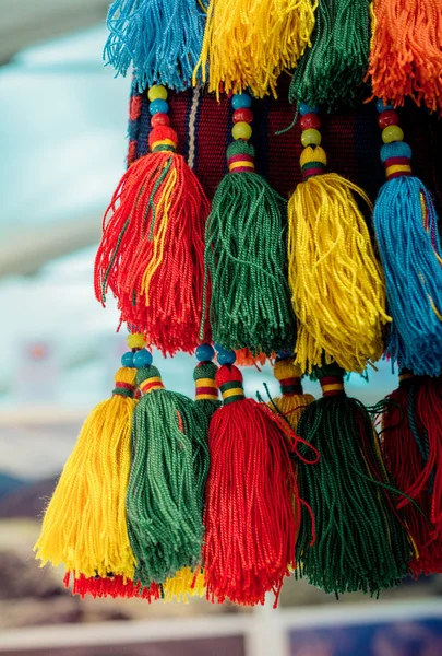 Selection of Ottoman Turkish traditional tassels in various colors