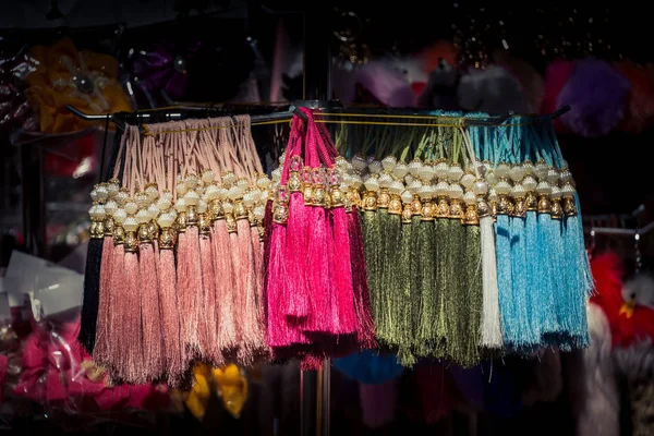 Seleção Borlas Tradicionais Turcas Otomanas Várias Cores — Fotografia de Stock