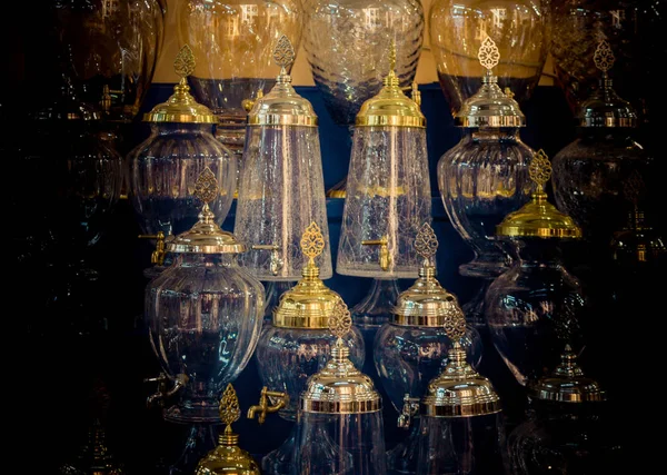 Пляшки Порожніми Пляшками Виготовлені Османському Стилі — стокове фото