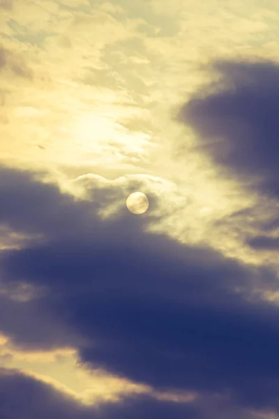 Nubes Oscuras Grises Están Cielo — Foto de Stock
