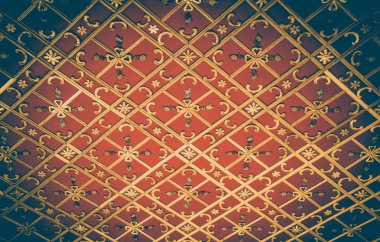 Geometrik desenli Osmanlı Türk sanatı