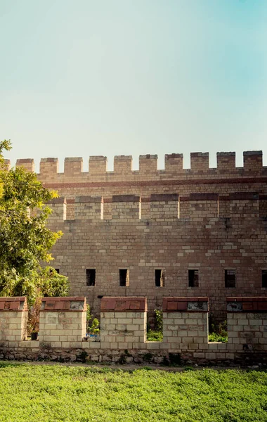 Antigas Muralhas Cidade Constantinopla Istambul Turquia — Fotografia de Stock