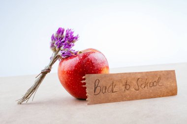 Okula bir elma ve bir demet çiçekle döndüm.